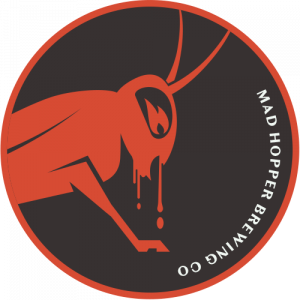Black Magic beer tap label Mad Hopper Brewing Co.